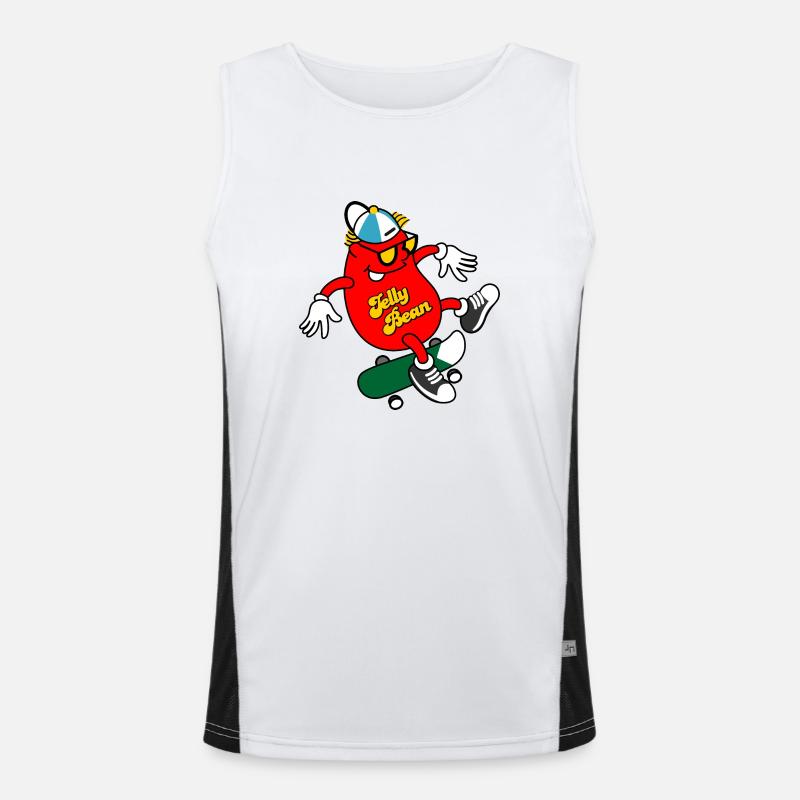 Rays and gummy bears Men's Functional Contrast Tank Top 