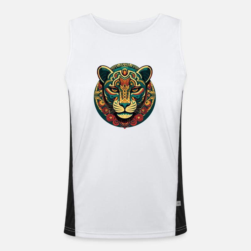 Mexican Jaguar Men's Functional Contrast Tank Top 