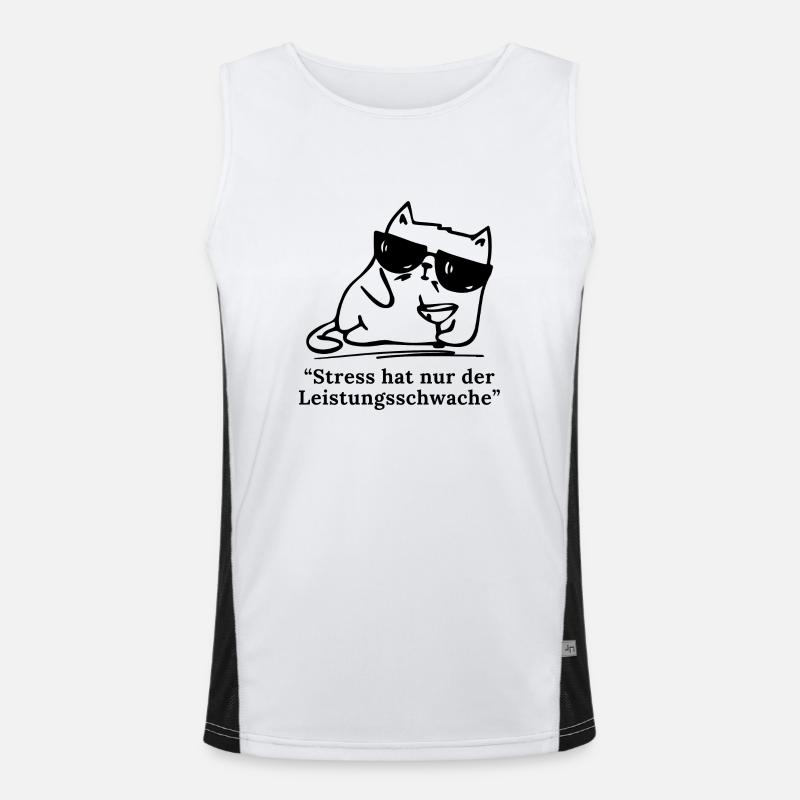 Stress hat nur der Leistungsschwache Funktionelles Kontrast-Tank Top für Männer 