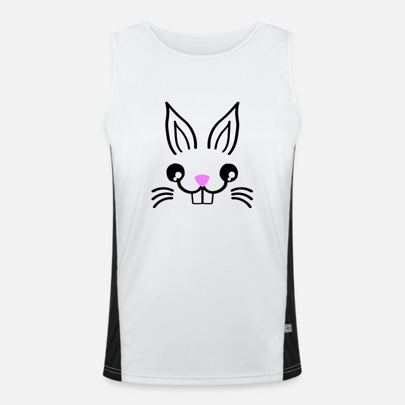 hase rabbit Funktionelles Kontrast-Tank Top für Männer 