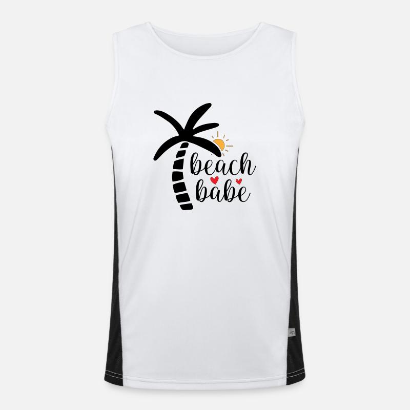 Beach babe Men's Functional Contrast Tank Top 