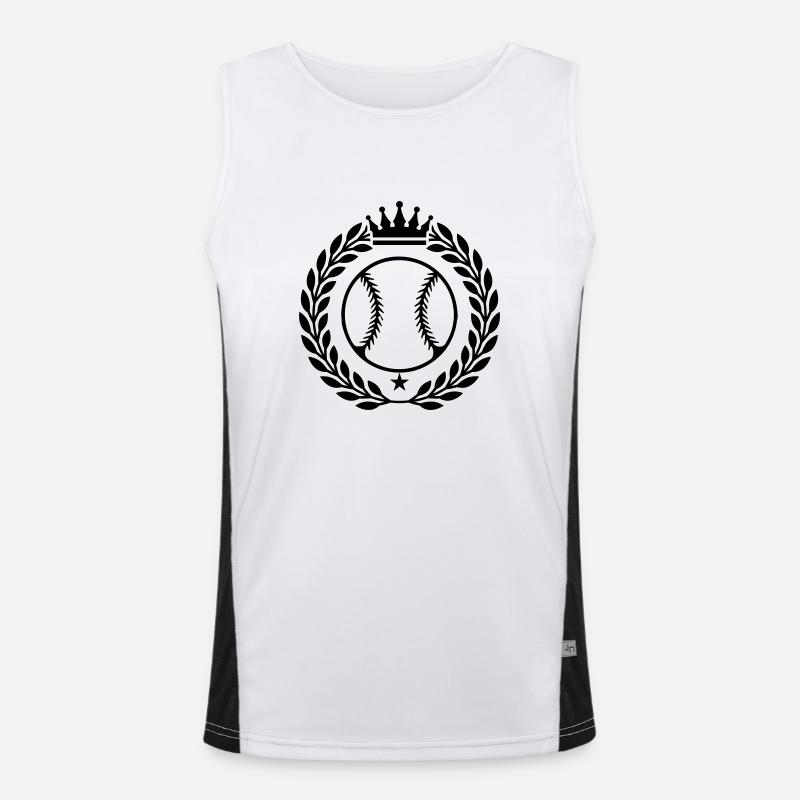 Baseball Crest Men's Functional Contrast Tank Top 