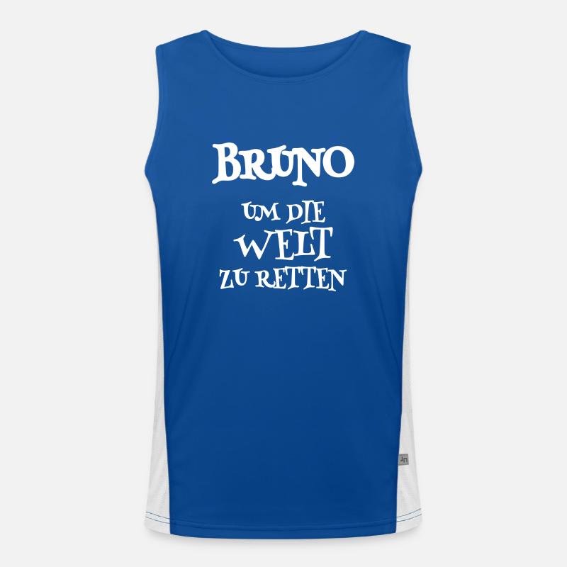 Retter Bruno Funktionelles Kontrast-Tank Top für Männer 