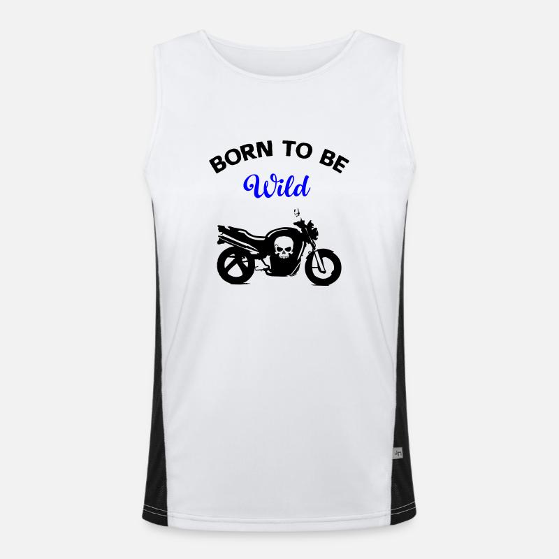 motorcycle Men's Functional Contrast Tank Top 