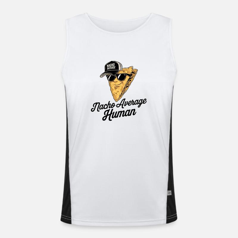 Nacho Average Human Men's Functional Contrast Tank Top 