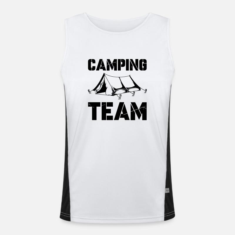 Camping Team Funktionelles Kontrast-Tank Top für Männer 