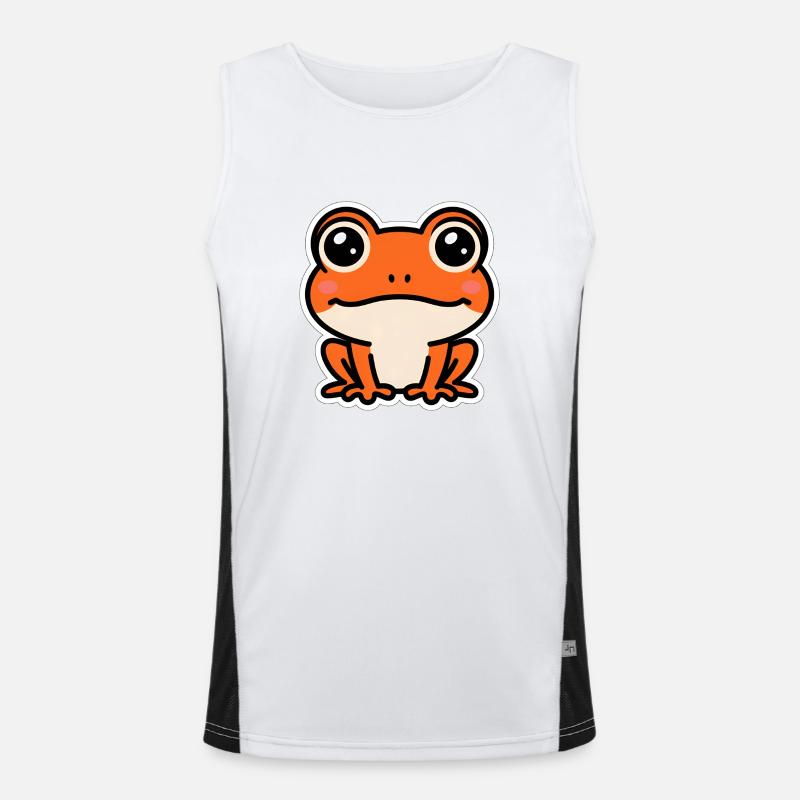 toad - Men's Functional Contrast Tank Top  - white/black