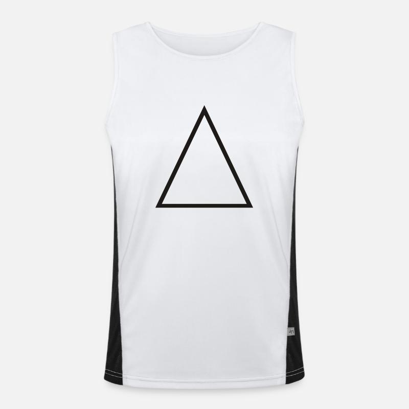 Triangle Überblick Funktionelles Kontrast-Tank Top für Männer 