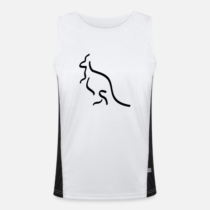 kangaroo Funktionelles Kontrast-Tank Top für Männer 