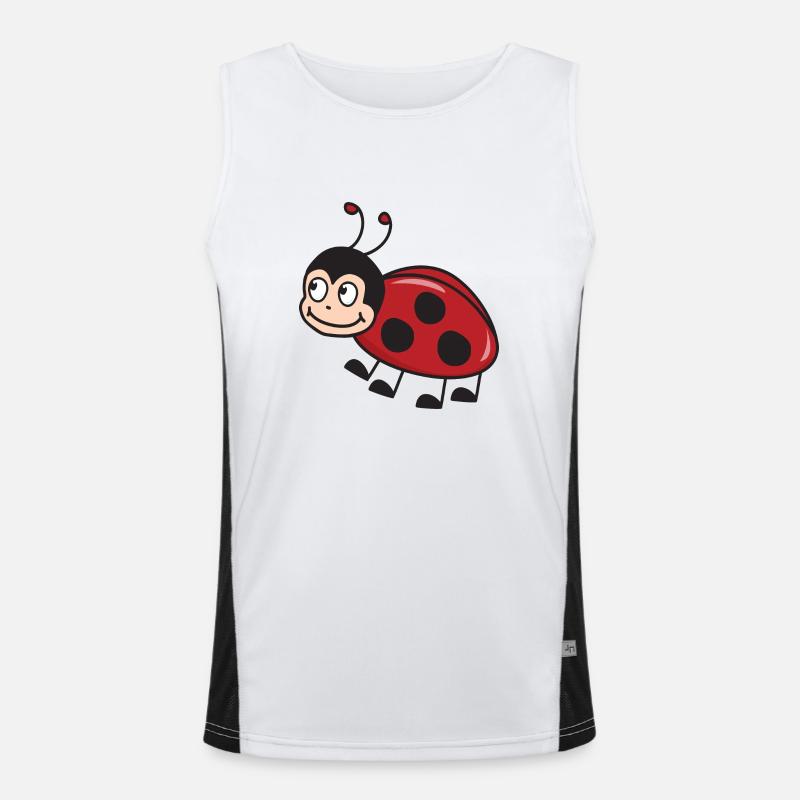 Ladybug luck Men's Functional Contrast Tank Top 