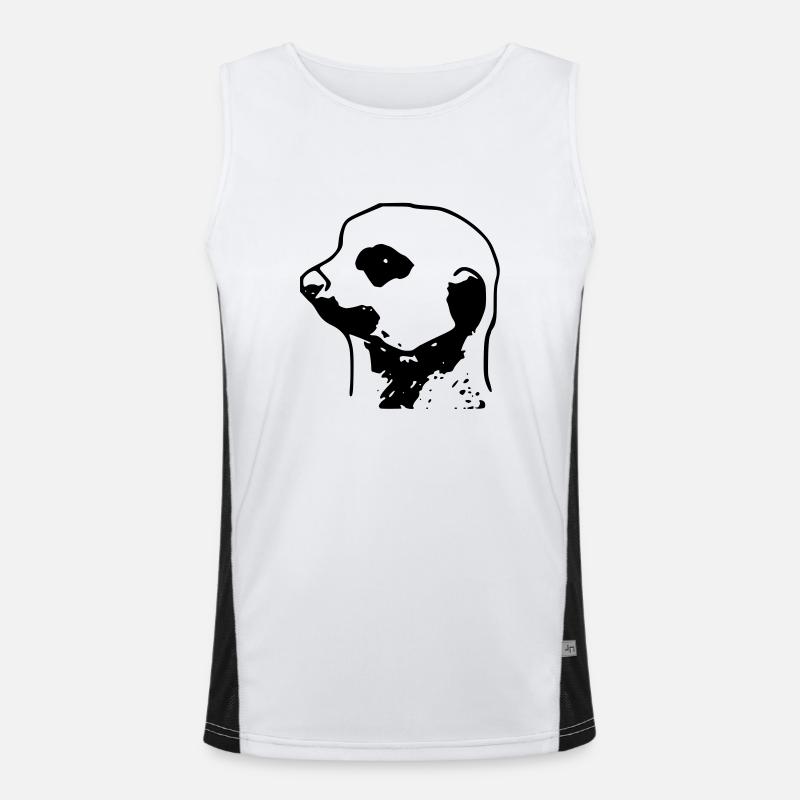 erdmann/erdfrau Funktionelles Kontrast-Tank Top für Männer 