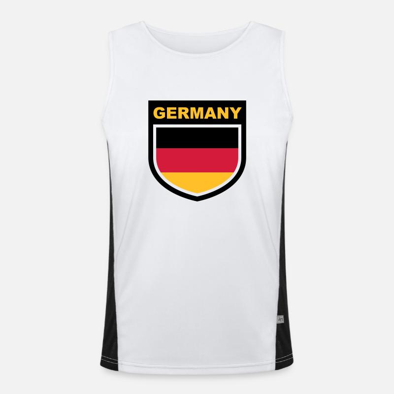 germany_emblem Men's Functional Contrast Tank Top 