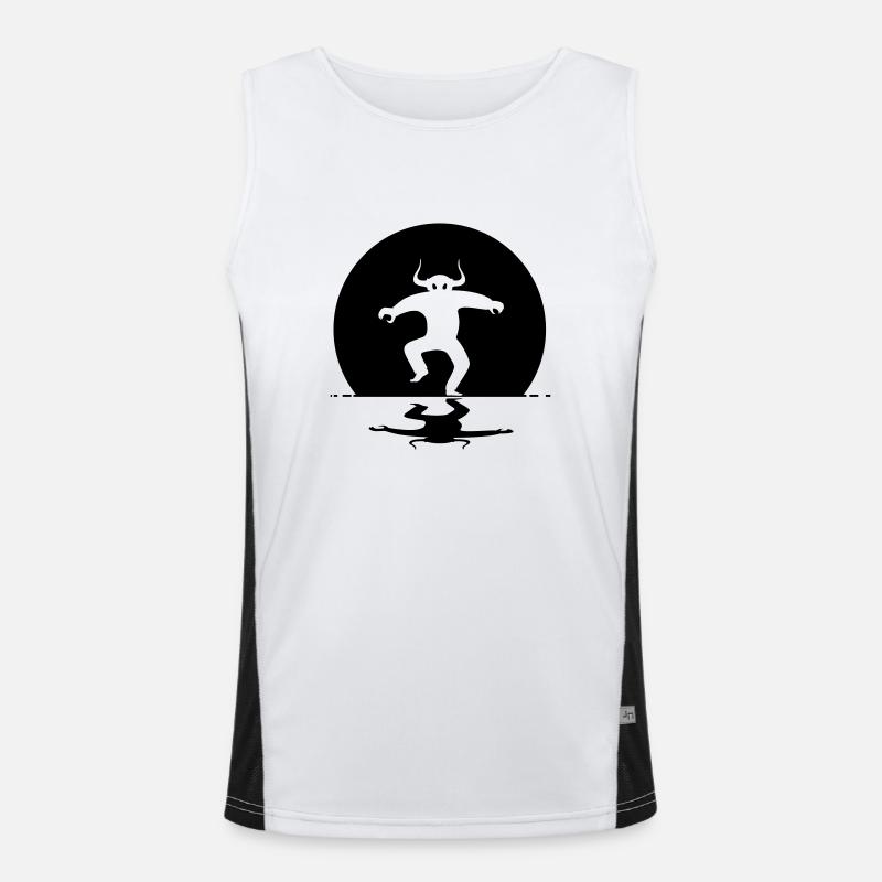 DancingDevil Funktionelles Kontrast-Tank Top für Männer 