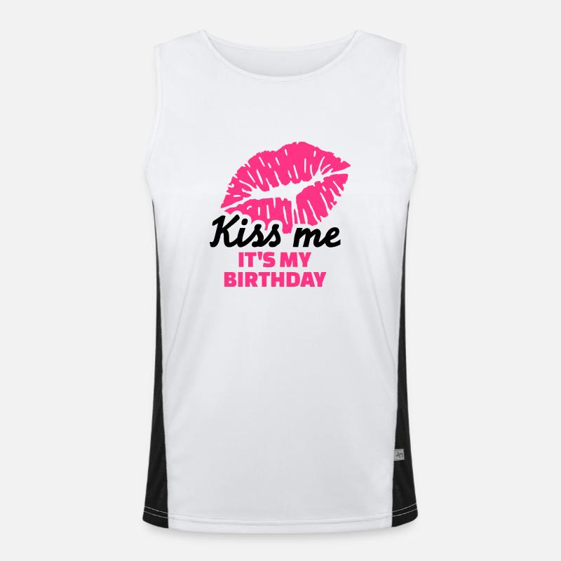 Geburtstag Funktionelles Kontrast-Tank Top für Männer 