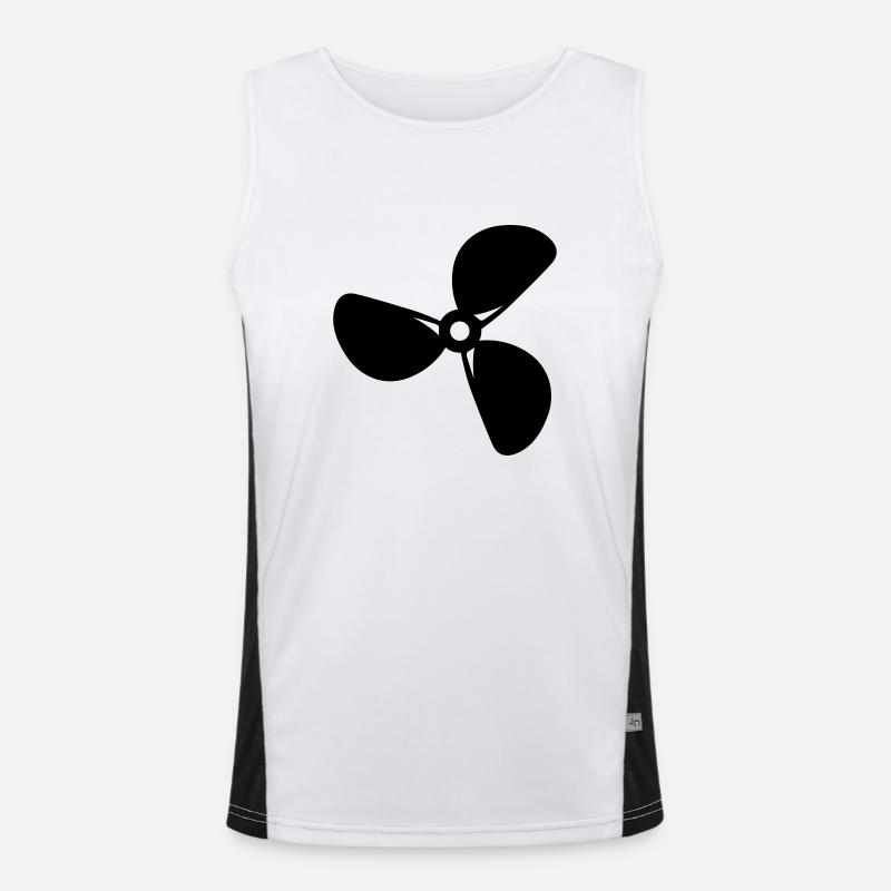 Schiff Funktionelles Kontrast-Tank Top für Männer 