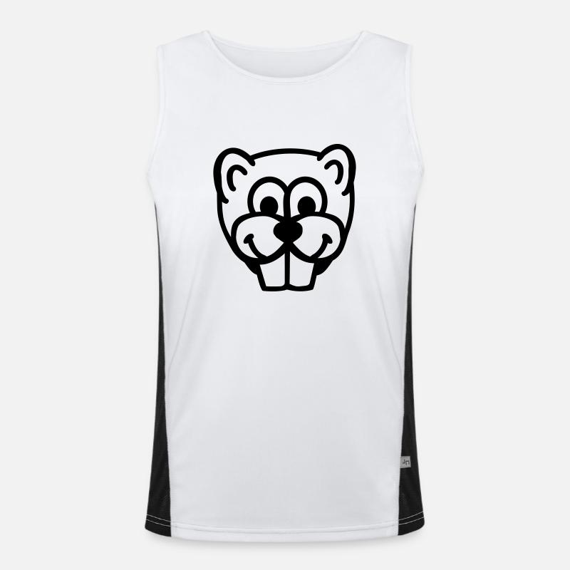 Biber Funktionelles Kontrast-Tank Top für Männer 