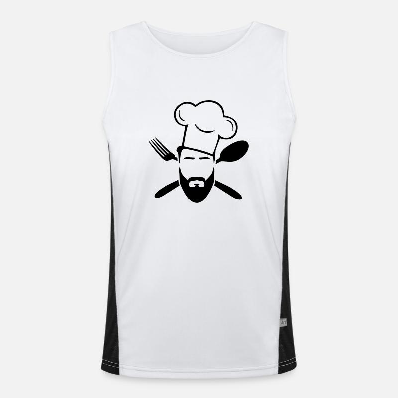 koch design Funktionelles Kontrast-Tank Top für Männer 