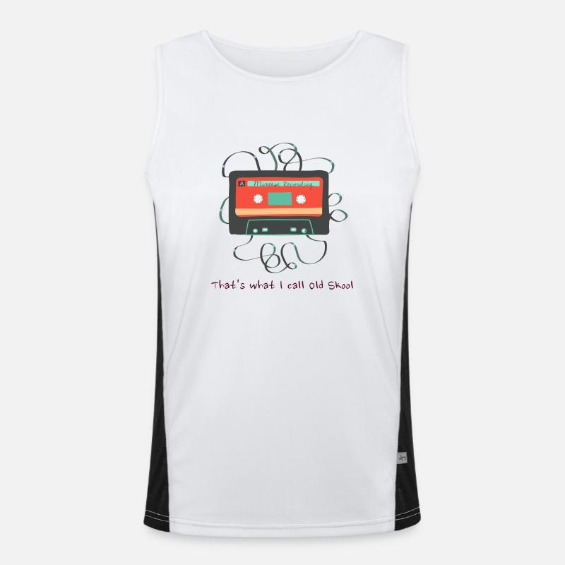 Old Cassette Mixtape: So nenne ich Old Skool Funktionelles Kontrast-Tank Top für Männer 