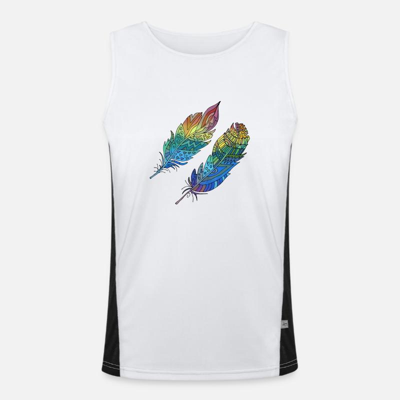 Feder Funktionelles Kontrast-Tank Top für Männer 