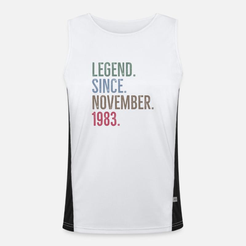 Legend Since November 1983 Men's Functional Contrast Tank Top 