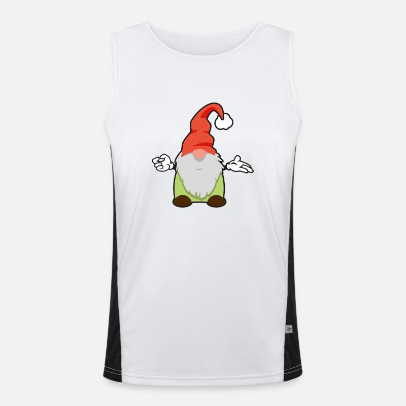 third Christmas gnome Men's Functional Contrast Tank Top 