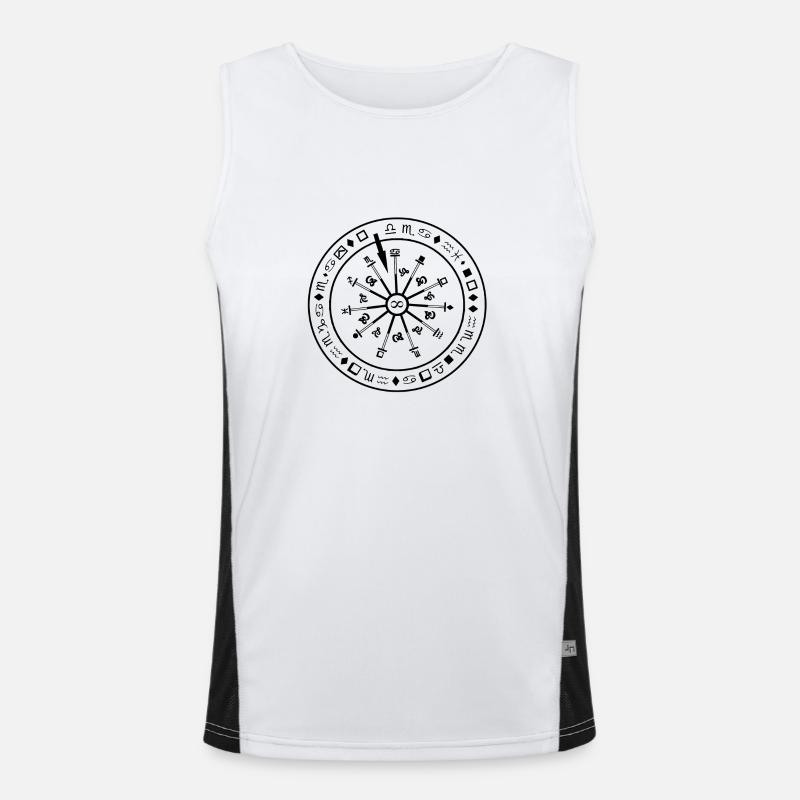 Unendlichkeitssymbol Funktionelles Kontrast-Tank Top für Männer 