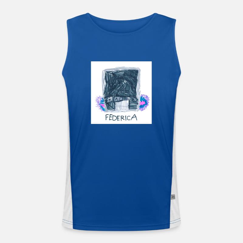 Papas Computer Funktionelles Kontrast-Tank Top für Männer 