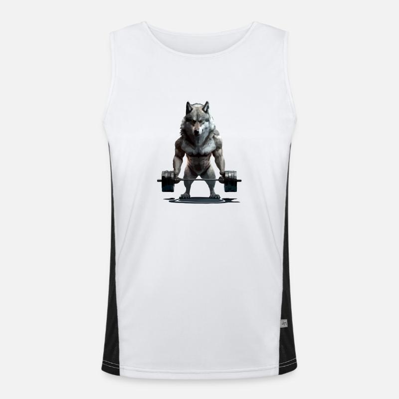 The wolf with alterations Men's Functional Contrast Tank Top 