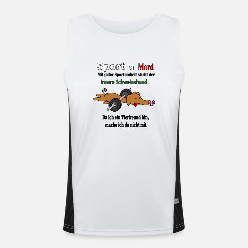 Der Innere Schweinehund Funktionelles Kontrast-Tank Top für Männer 