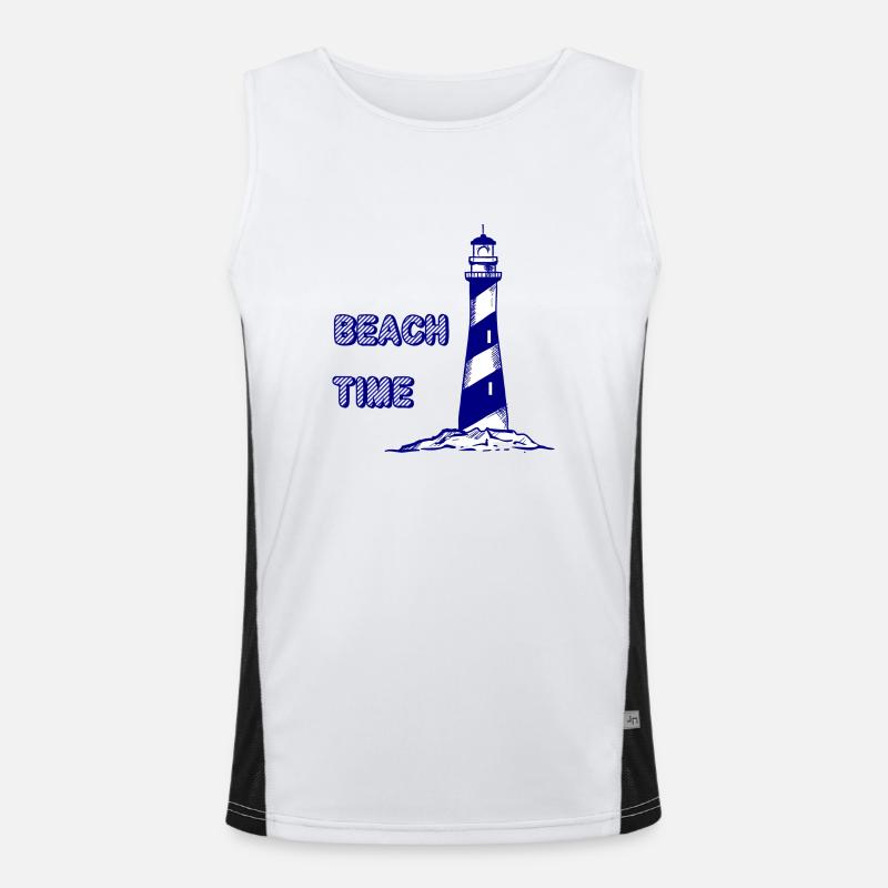 beach time Funktionelles Kontrast-Tank Top für Männer 