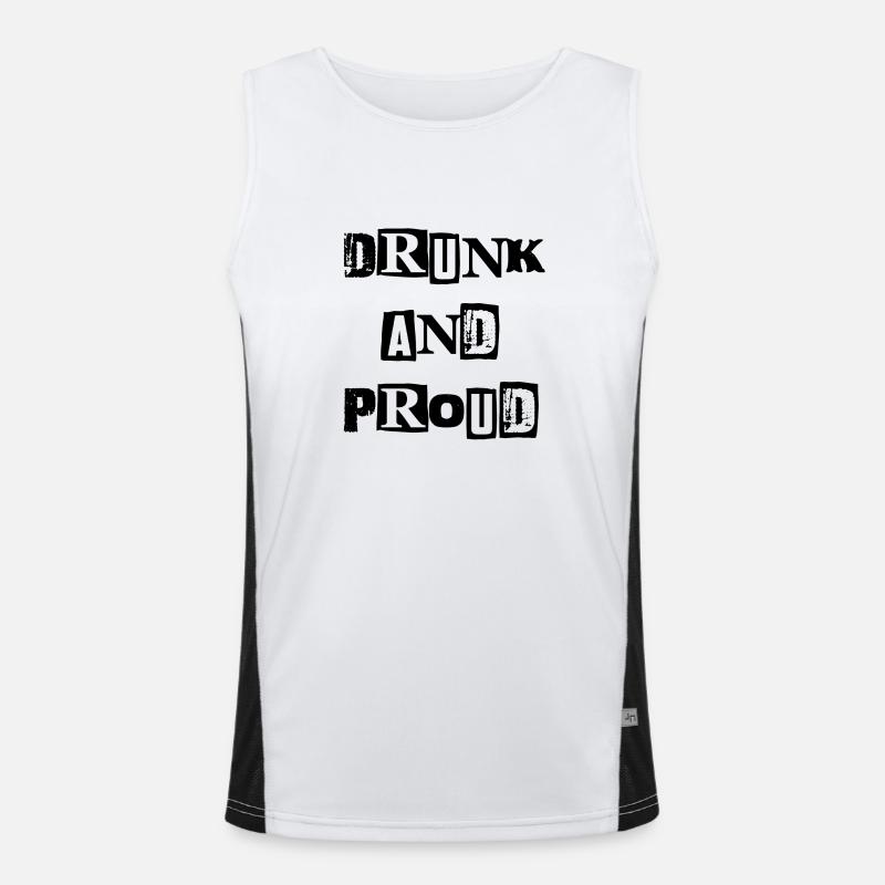 Drunk Proud Men's Functional Contrast Tank Top 