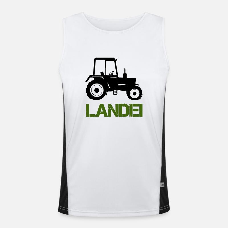 traktor landei Funktionelles Kontrast-Tank Top für Männer 
