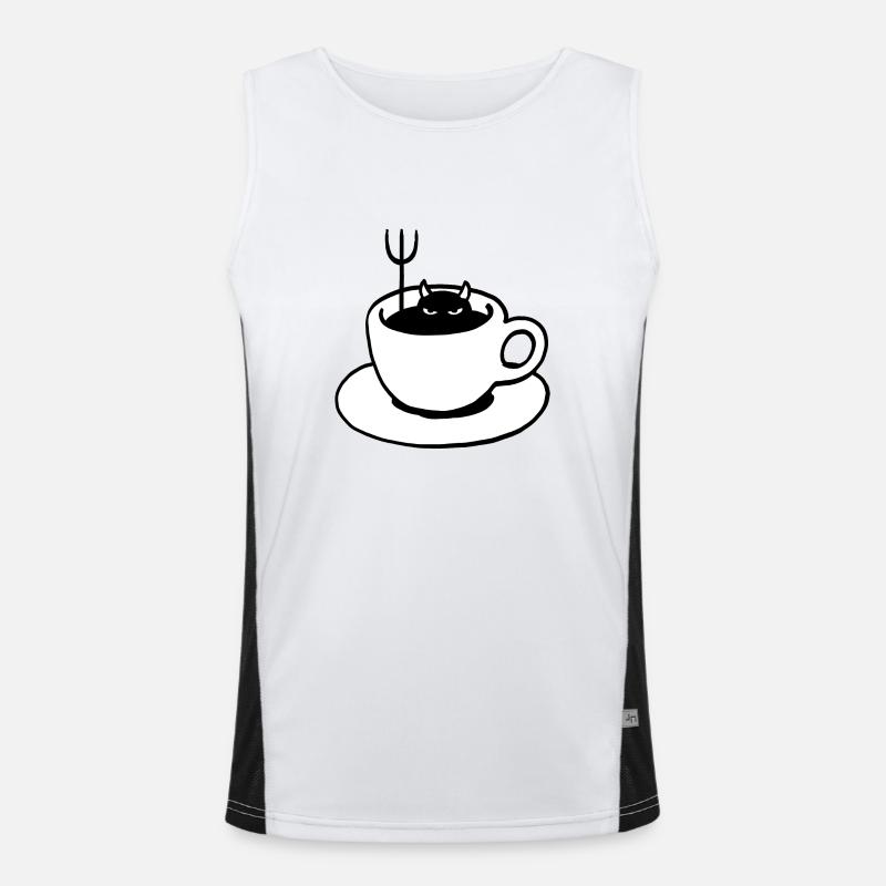 Coffee Devil Men's Functional Contrast Tank Top 