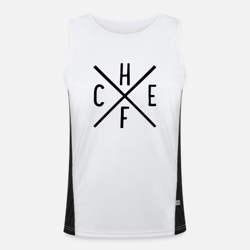 Chef Men's Functional Contrast Tank Top 