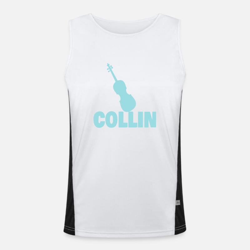 Collin als Bratsche Funktionelles Kontrast-Tank Top für Männer 