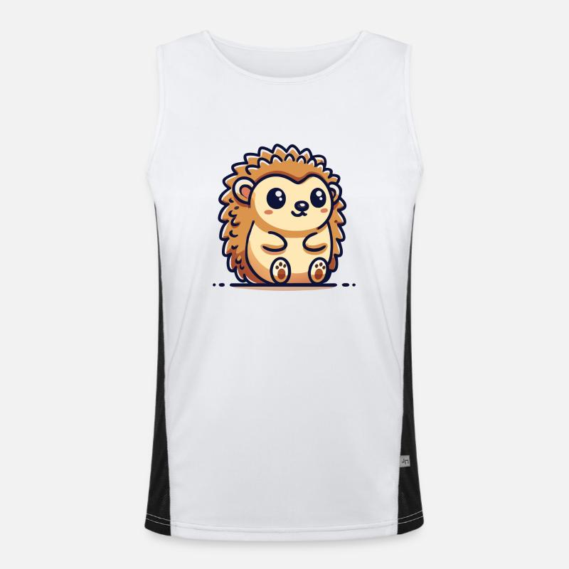 Igel Funktionelles Kontrast-Tank Top für Männer 