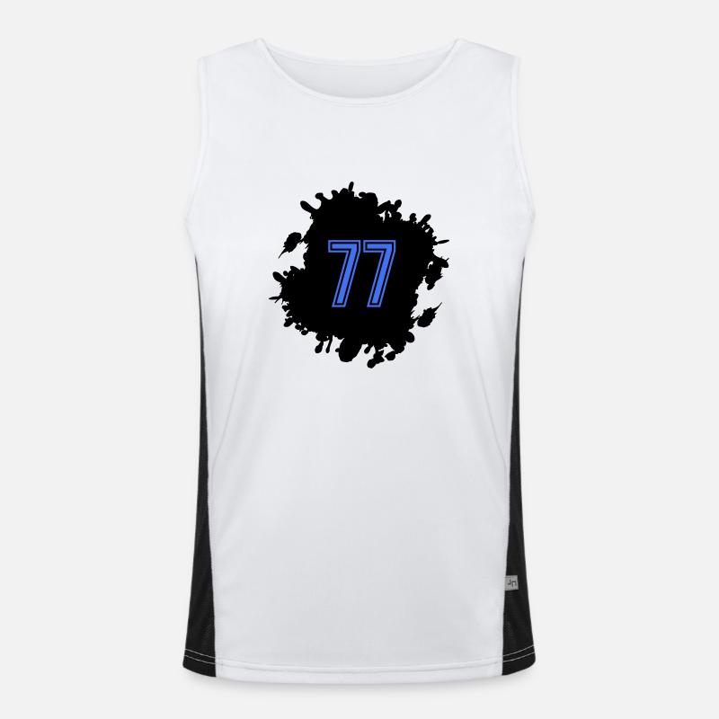 fleck 77 Funktionelles Kontrast-Tank Top für Männer 