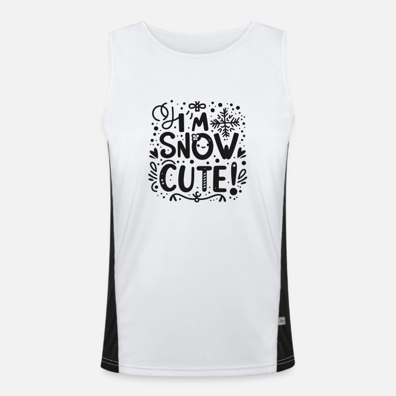 I’m Snow Cute Men's Functional Contrast Tank Top 