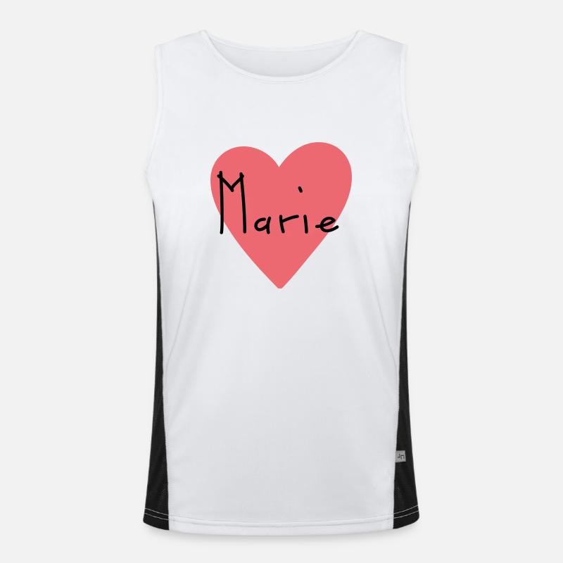First name Marie Gift Men's Functional Contrast Tank Top 