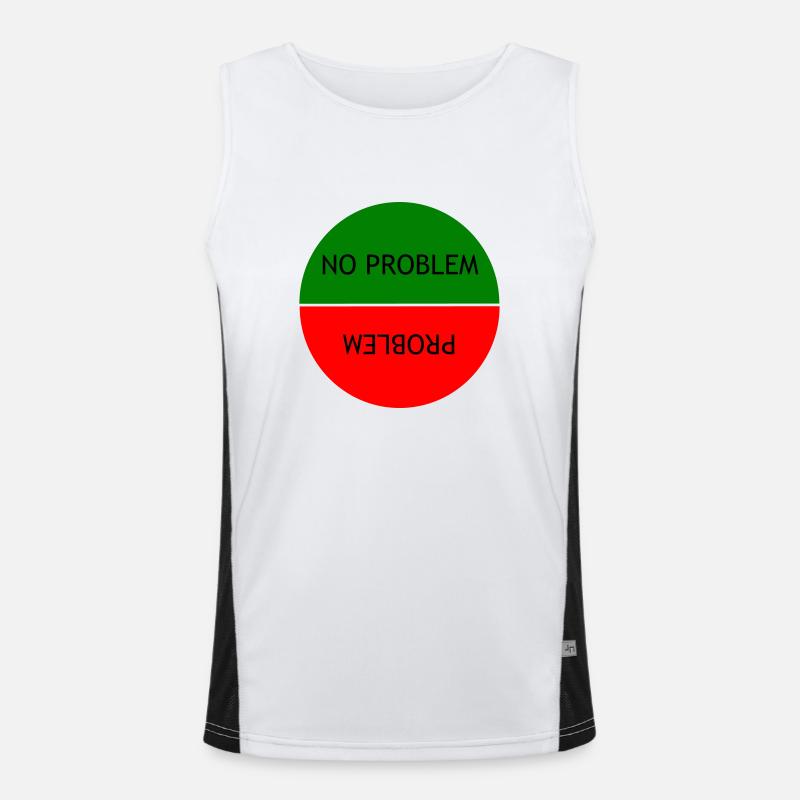No problem vs Problem Men's Functional Contrast Tank Top 