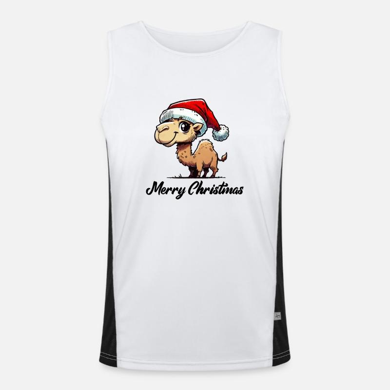kamel Funktionelles Kontrast-Tank Top für Männer 