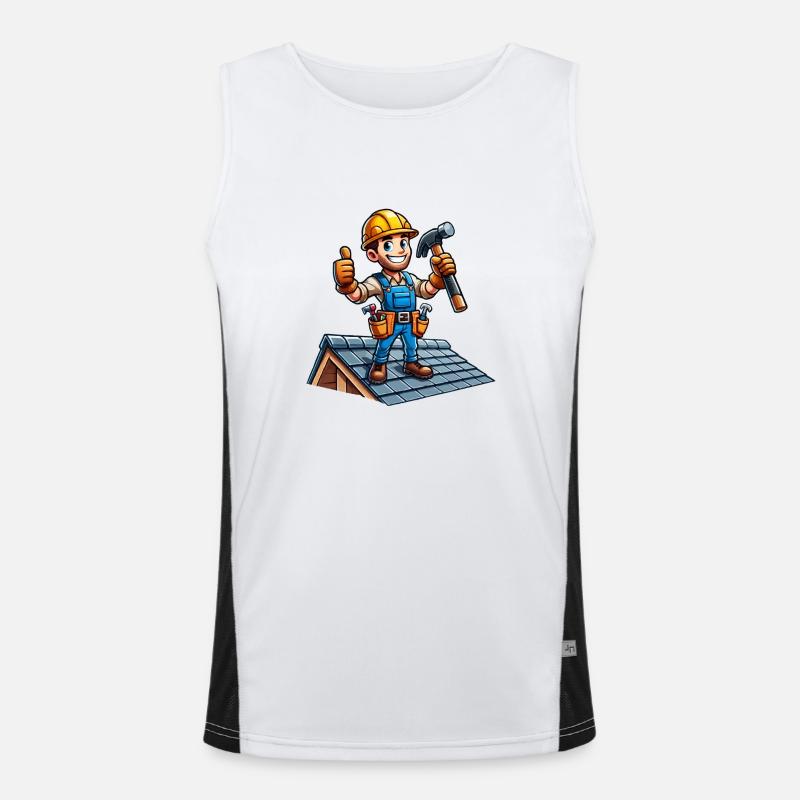 dachdecker Funktionelles Kontrast-Tank Top für Männer 
