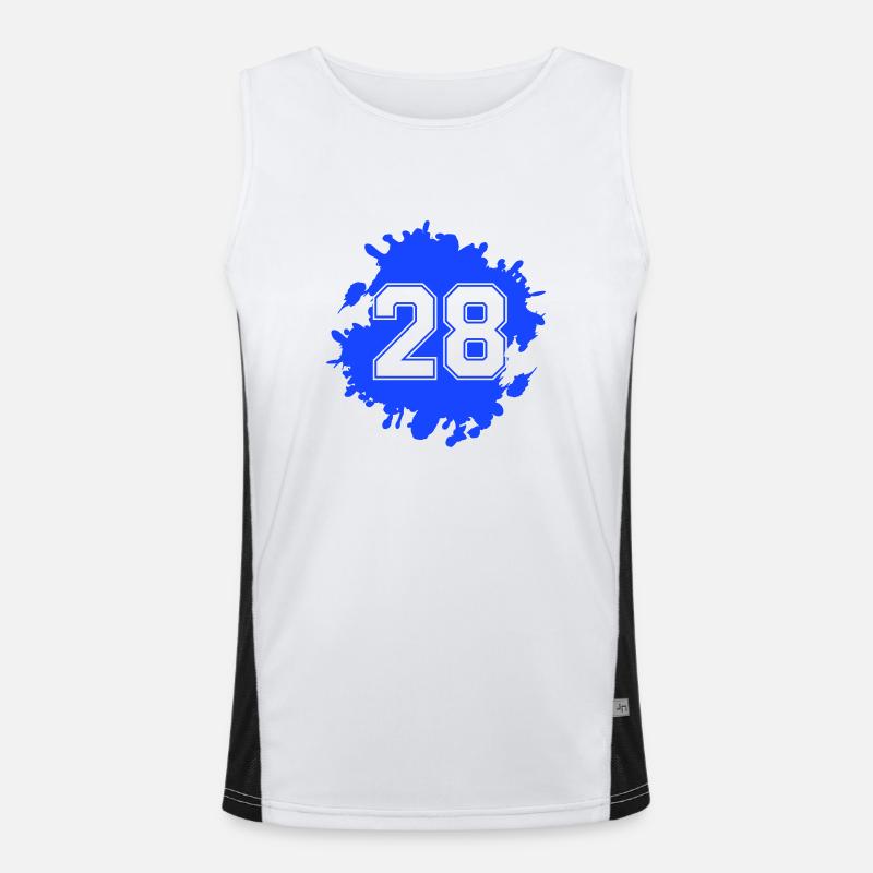 28 blobs Men's Functional Contrast Tank Top 