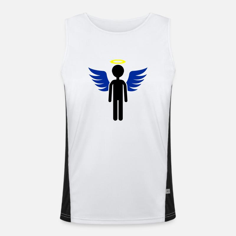 Engel Funktionelles Kontrast-Tank Top für Männer 