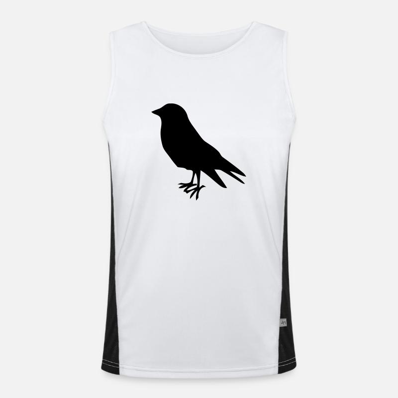 früher vogel bird vögel Funktionelles Kontrast-Tank Top für Männer 