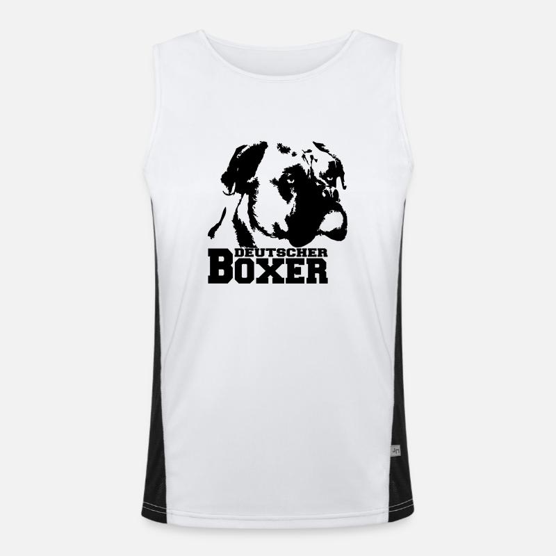 Deutscher Boxer Funktionelles Kontrast-Tank Top für Männer 