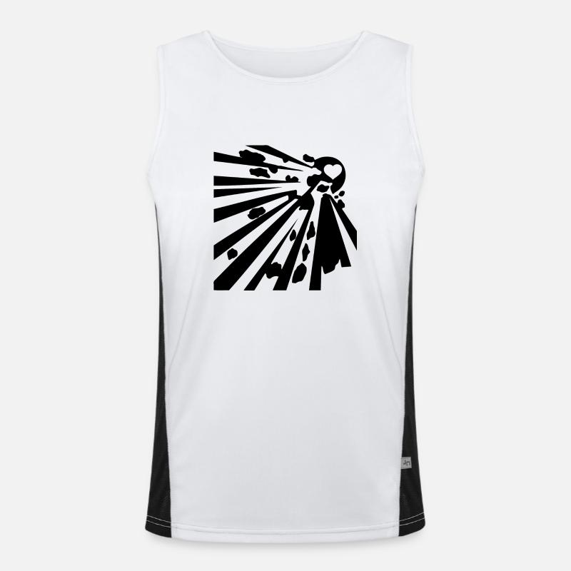 explosiver blak Funktionelles Kontrast-Tank Top für Männer 