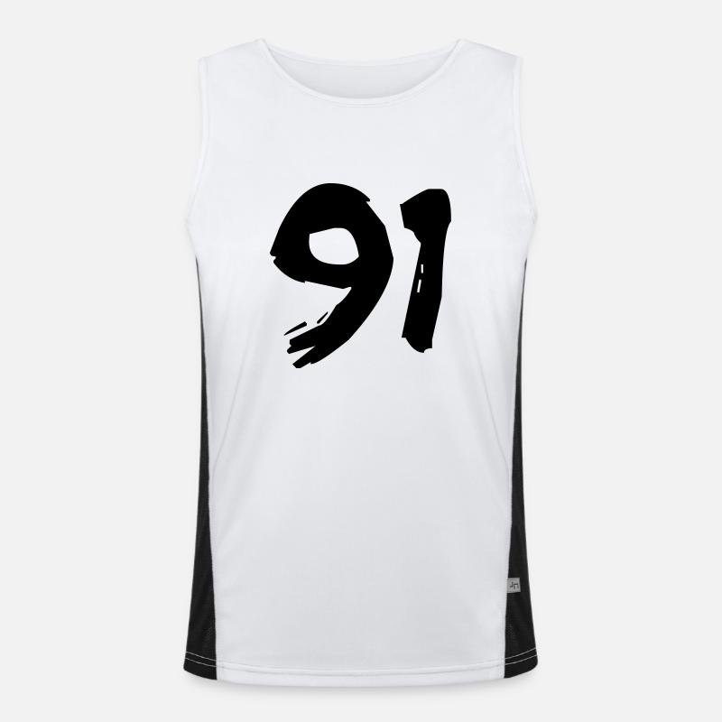Brushed 91 Funktionelles Kontrast-Tank Top für Männer 
