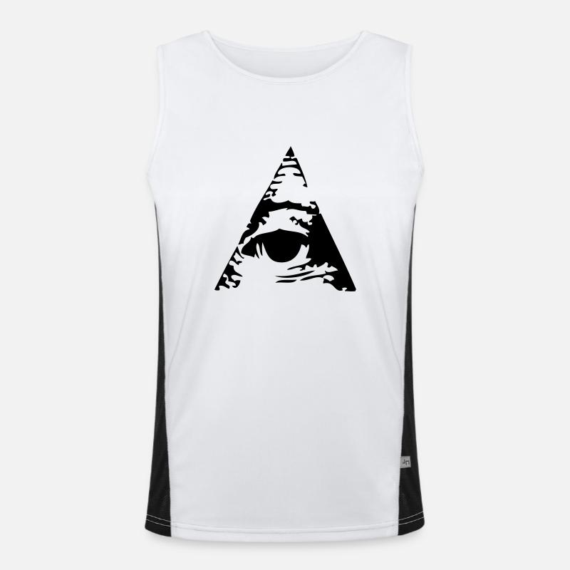 Pyramide Funktionelles Kontrast-Tank Top für Männer 