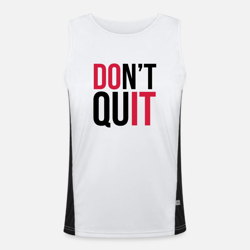 Don't Quit Funktionelles Kontrast-Tank Top für Männer 